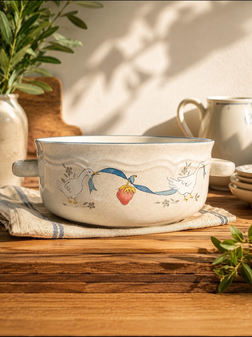 Vintage International China Co. Marmalade Goose Casserole Dish